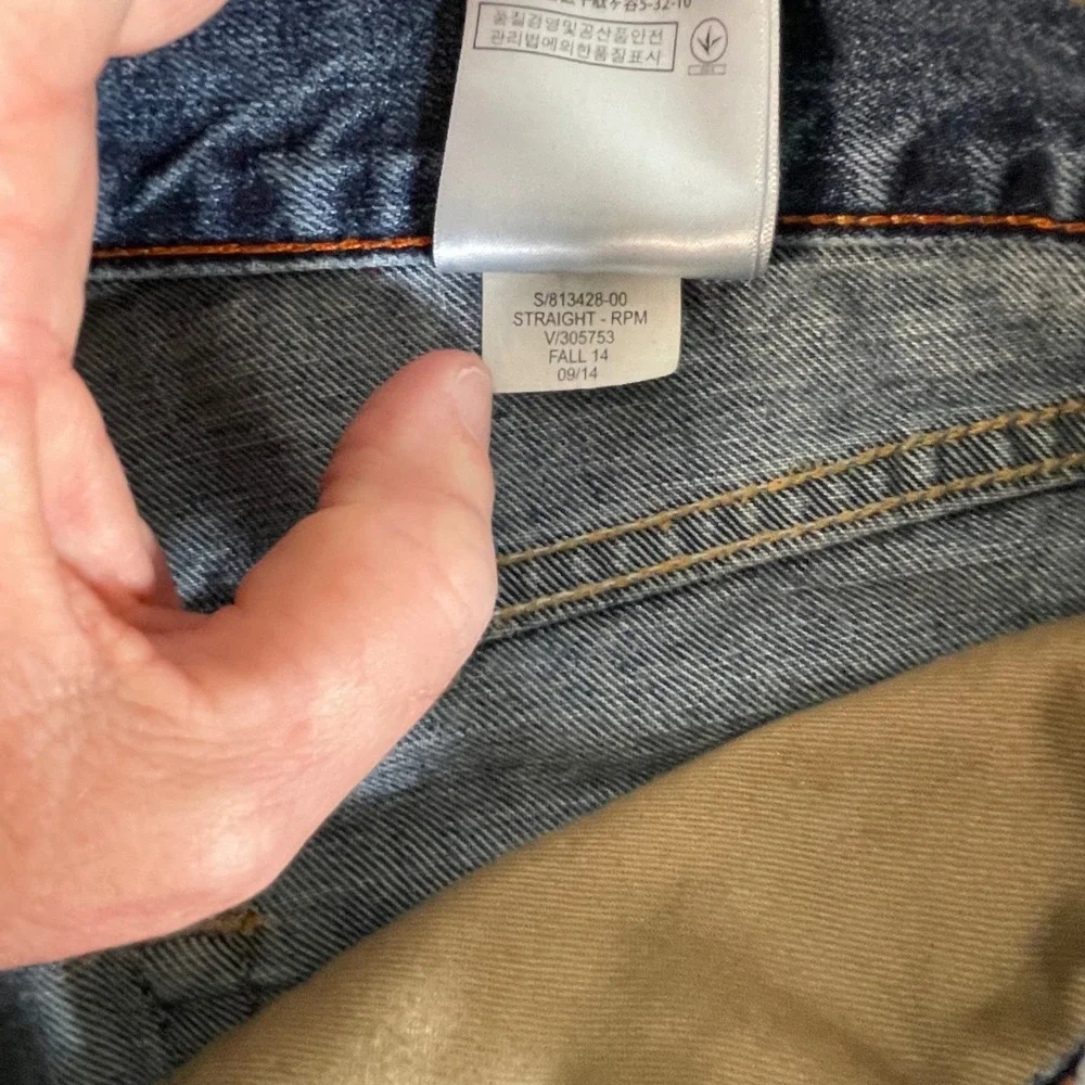 Banana Republic‎ Mens Straight Fit Blue Wash Denim Jeans 32x32